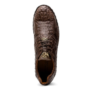 Marco Di Milano Kratos Brown Caiman Crocodile Sneakers - Dudes Boutique