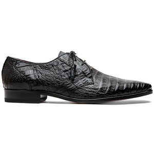 Marco Di Milano Lacio Black Caiman Crocodile Dress Shoes - Dudes Boutique