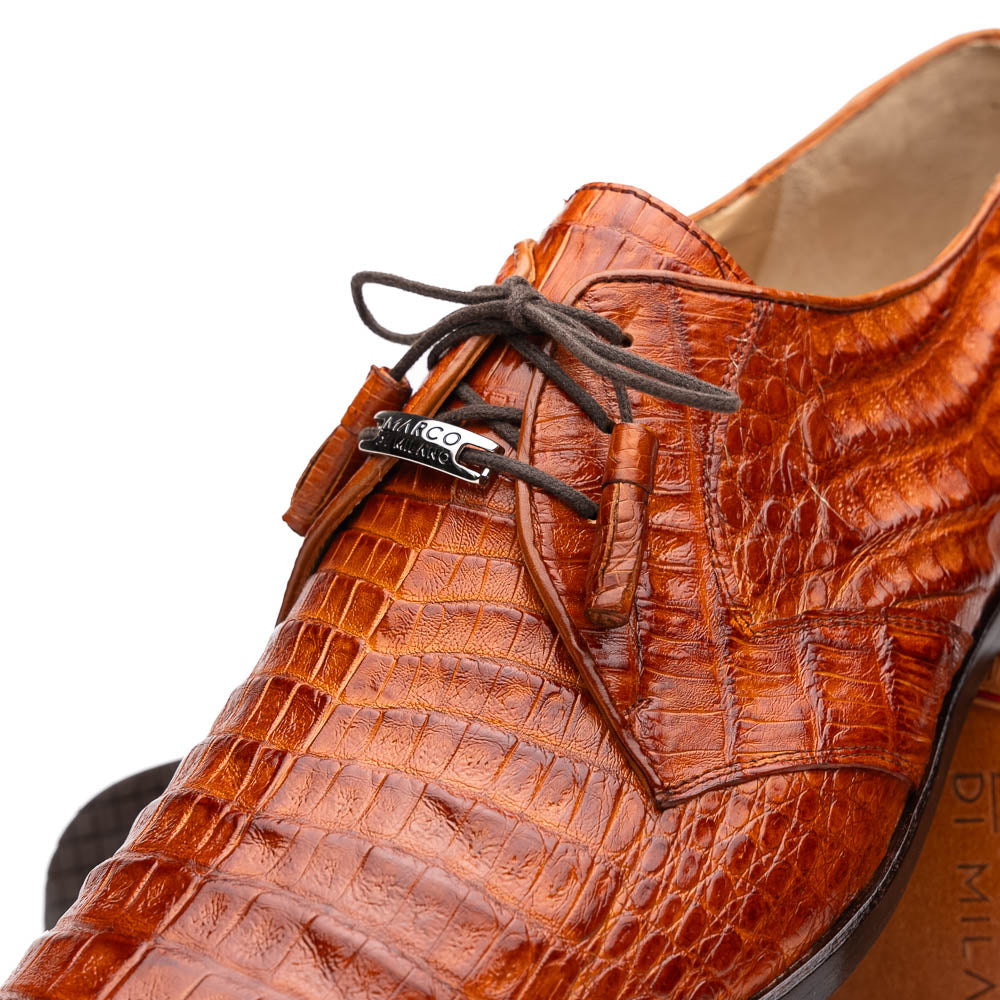 Marco Di Milano Lacio Brandy Caiman Crocodile Dress Shoes - Dudes Boutique