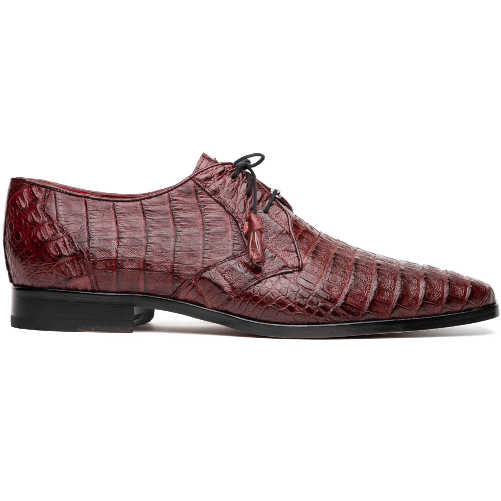 Marco Di Milano Lacio Wine Caiman Crocodile Dress Shoes - Dudes Boutique