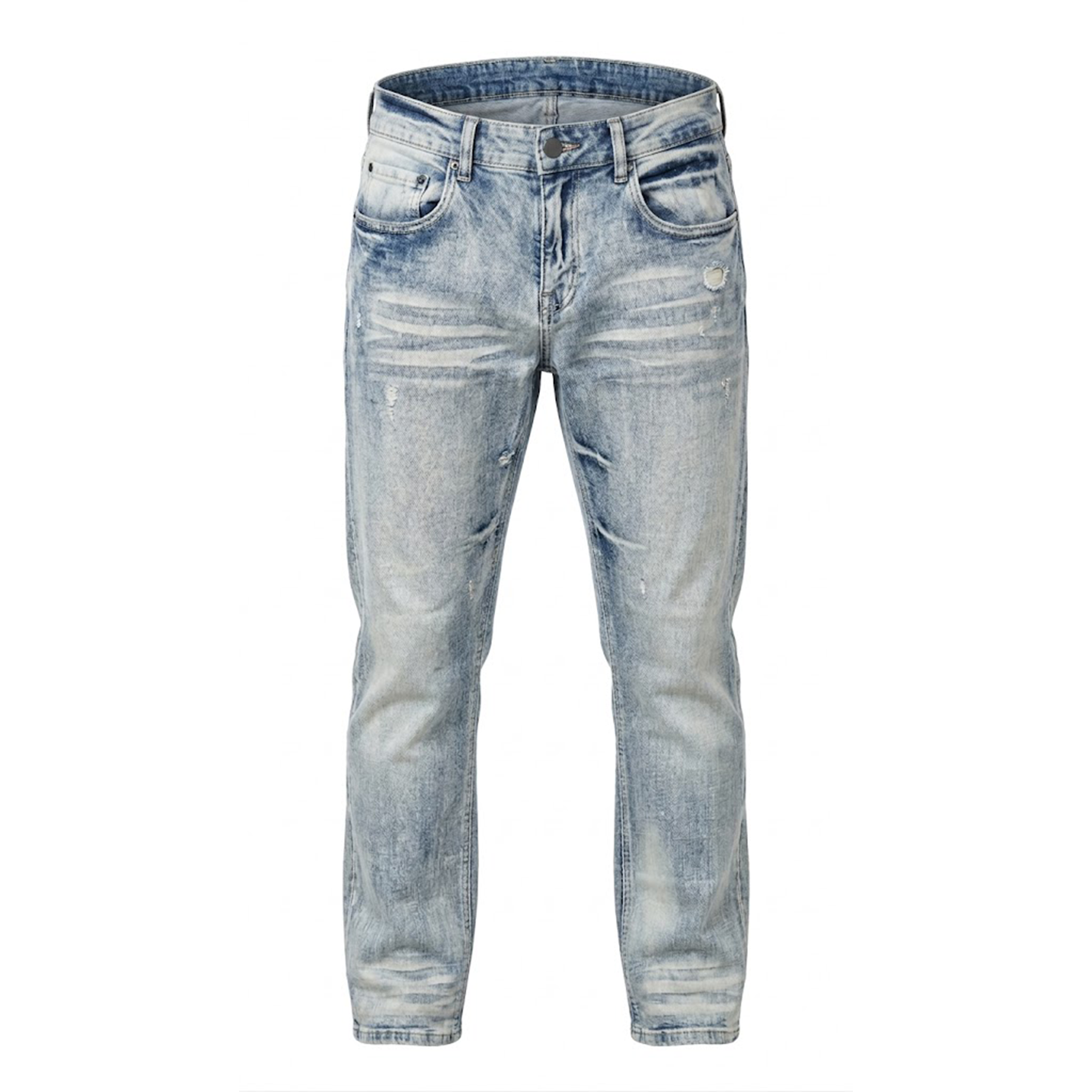 Copper Rivet Denim Blue Wash Jeans