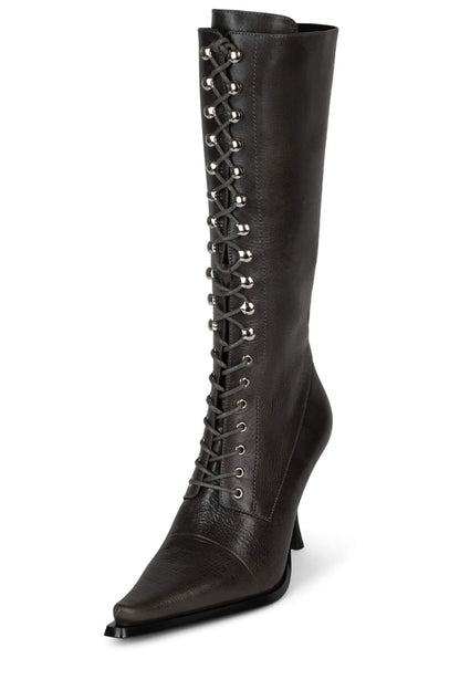 Jeffrey Campbell LANI-2 Dark Grey Heeled Boot