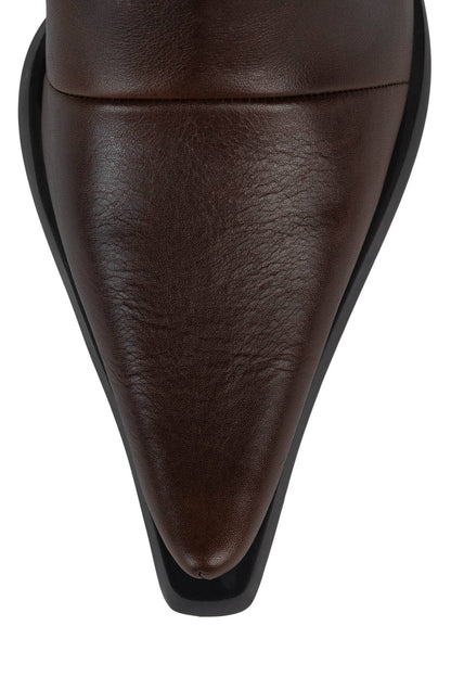 Jeffrey Campbell LANI-2 Dark Tan Heeled Boot
