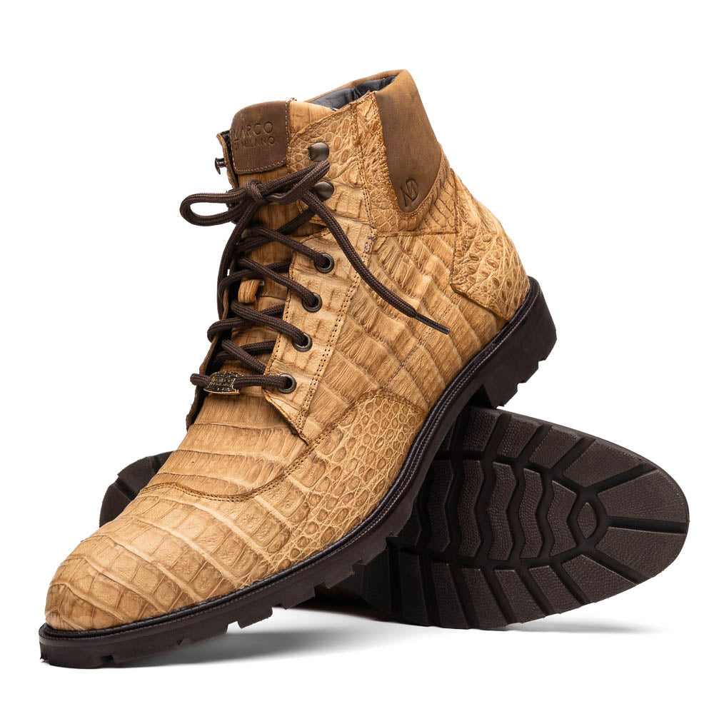 Marco Di Milano Leoni Oil Orix Caiman Crocodile Boots - Dudes Boutique