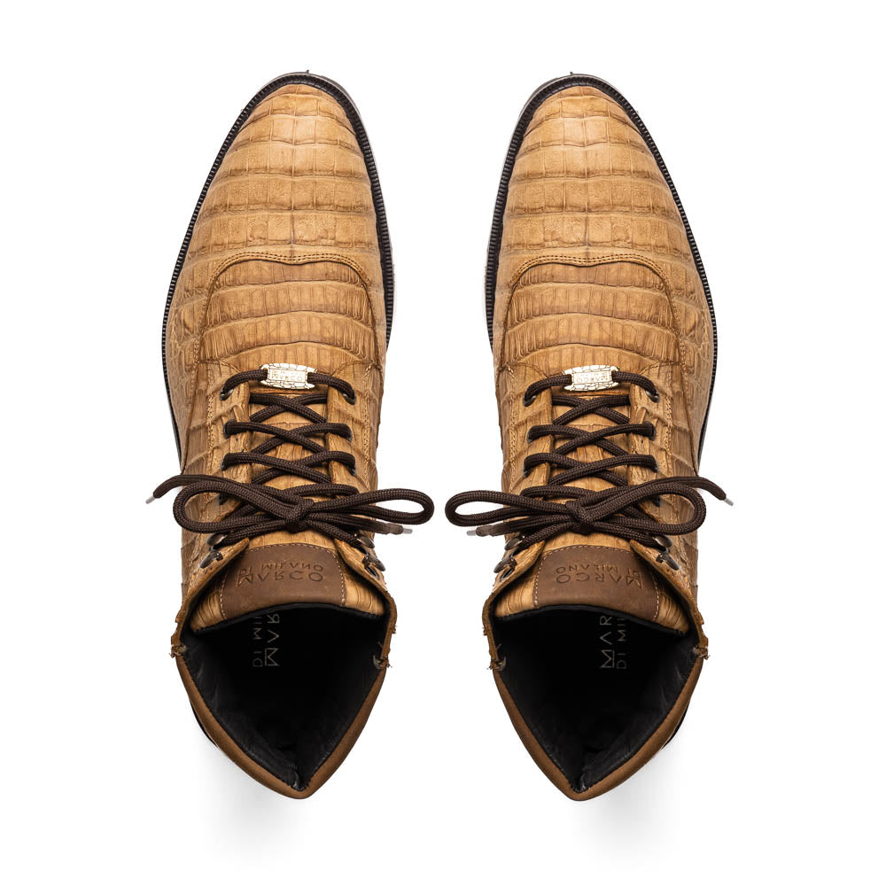 Marco Di Milano Leoni Oil Orix Caiman Crocodile Boots - Dudes Boutique