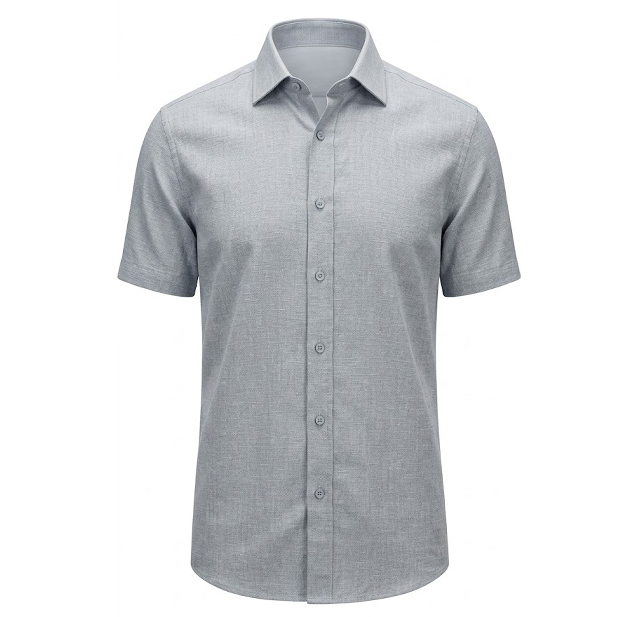 Suslo Couture Sky Blue Linen Collar Shirt