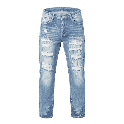 Copper Rivet Light Blue Ripped Jeans