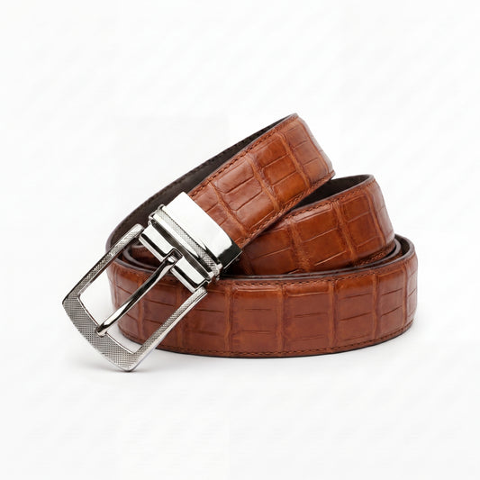 Kashani Cognac Alligator Belt