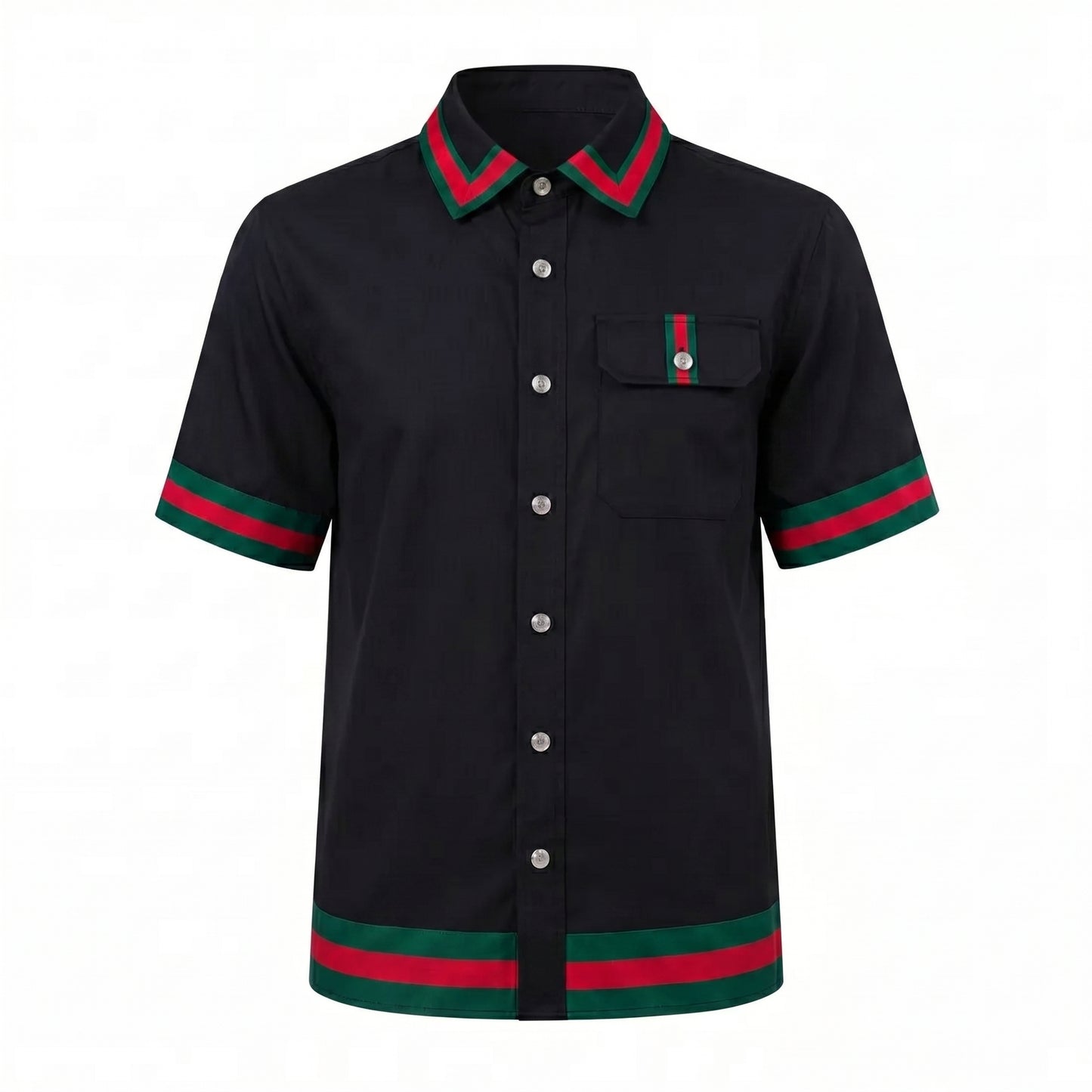 Prestige LUX-690 Black Linen Shirt