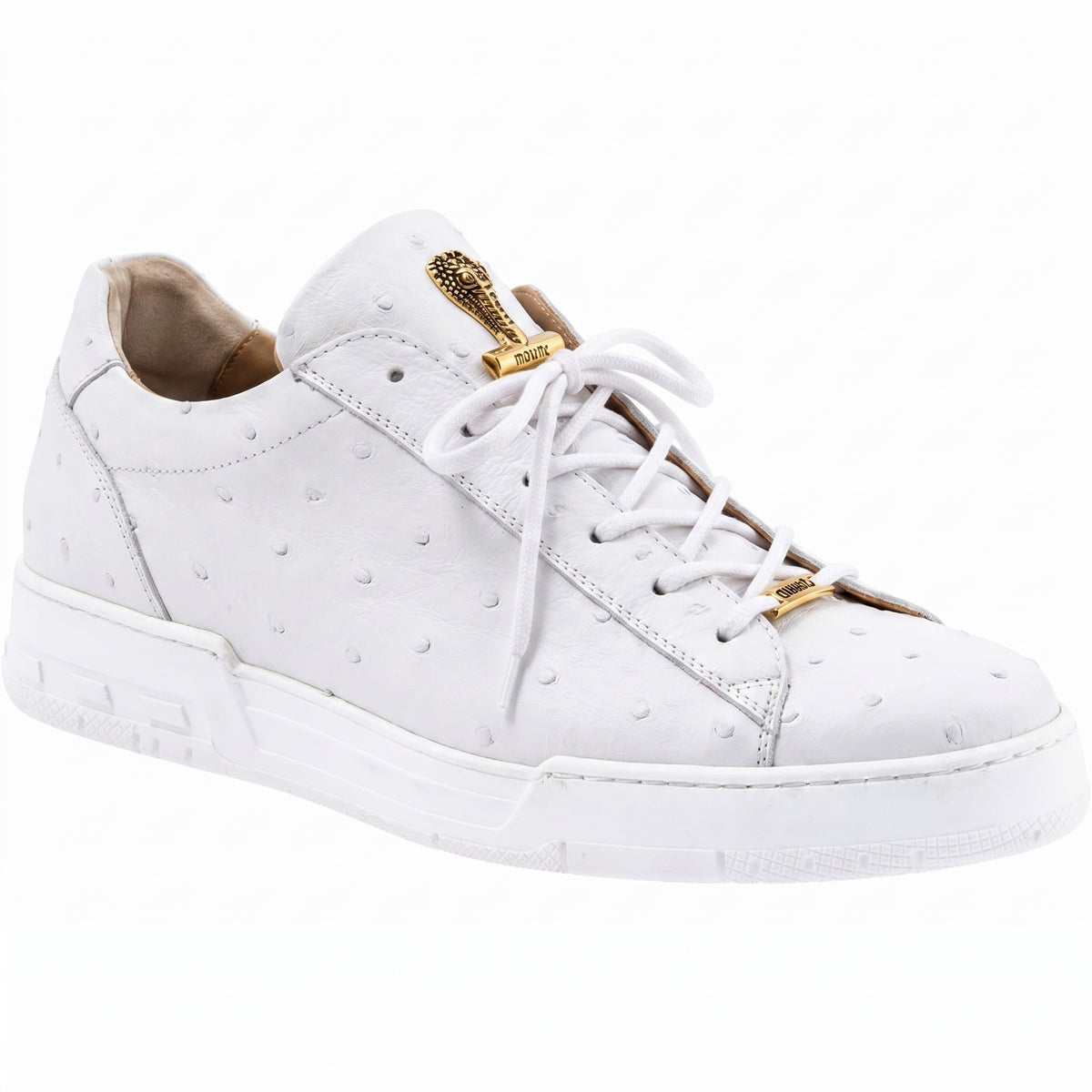 Mauri 8825/2 Fattori White Ostrich Sneakers