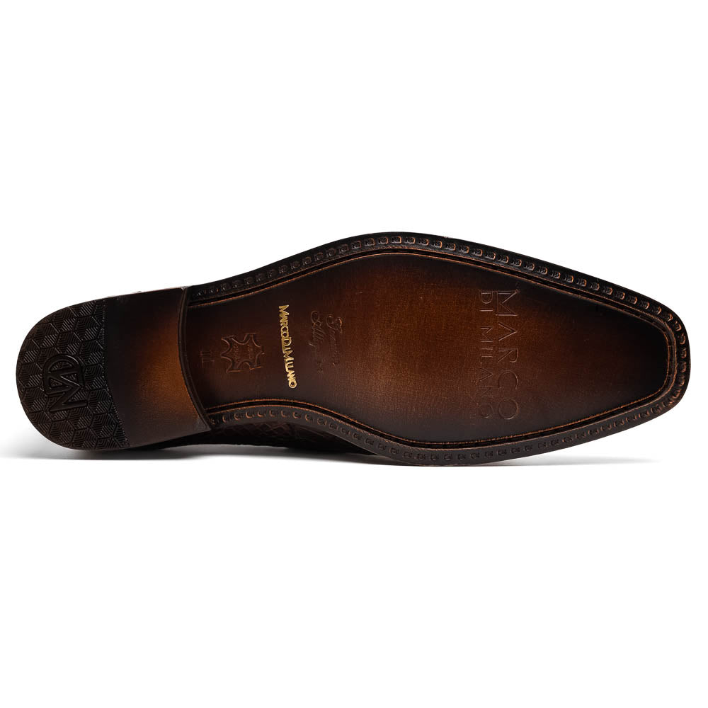 Marco Di Milano Matteo Brown Alligator Penny Loafers - Dudes Boutique