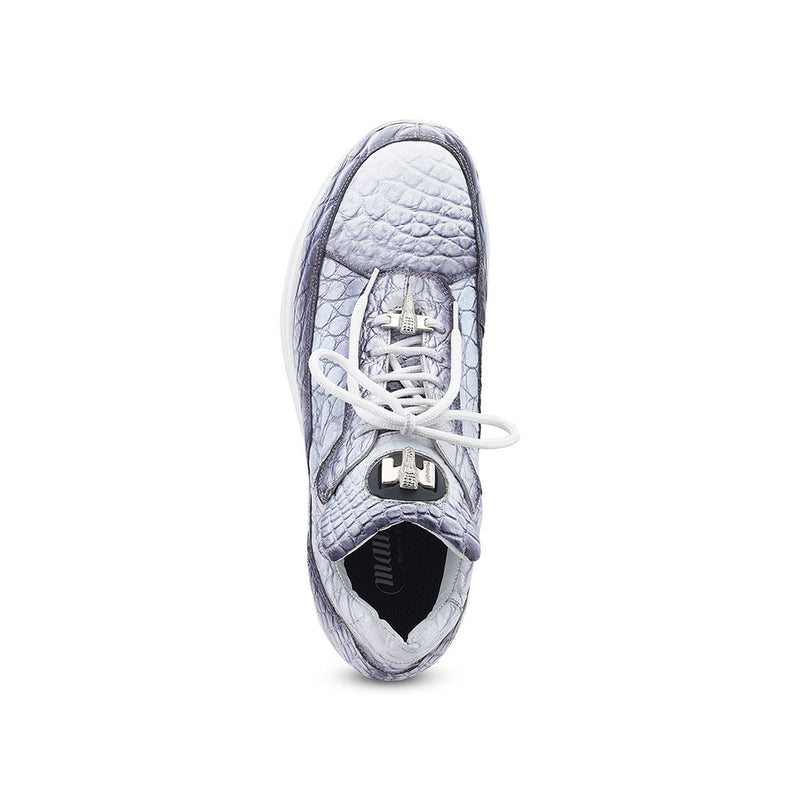 Mauri 8900/2 Dirty White / Black Alligator Sneakers - Dudes Boutique