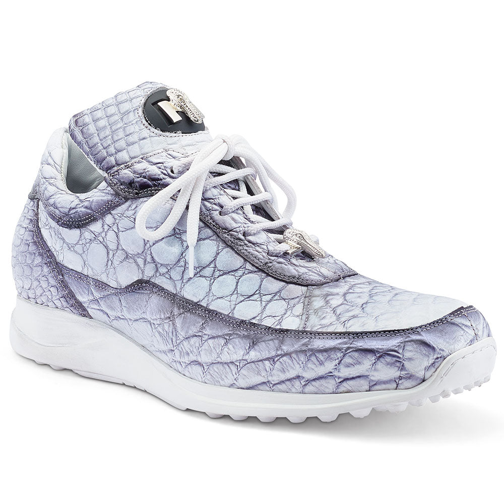 Mauri 8900/2 Dirty White / Black Alligator Sneakers - Dudes Boutique