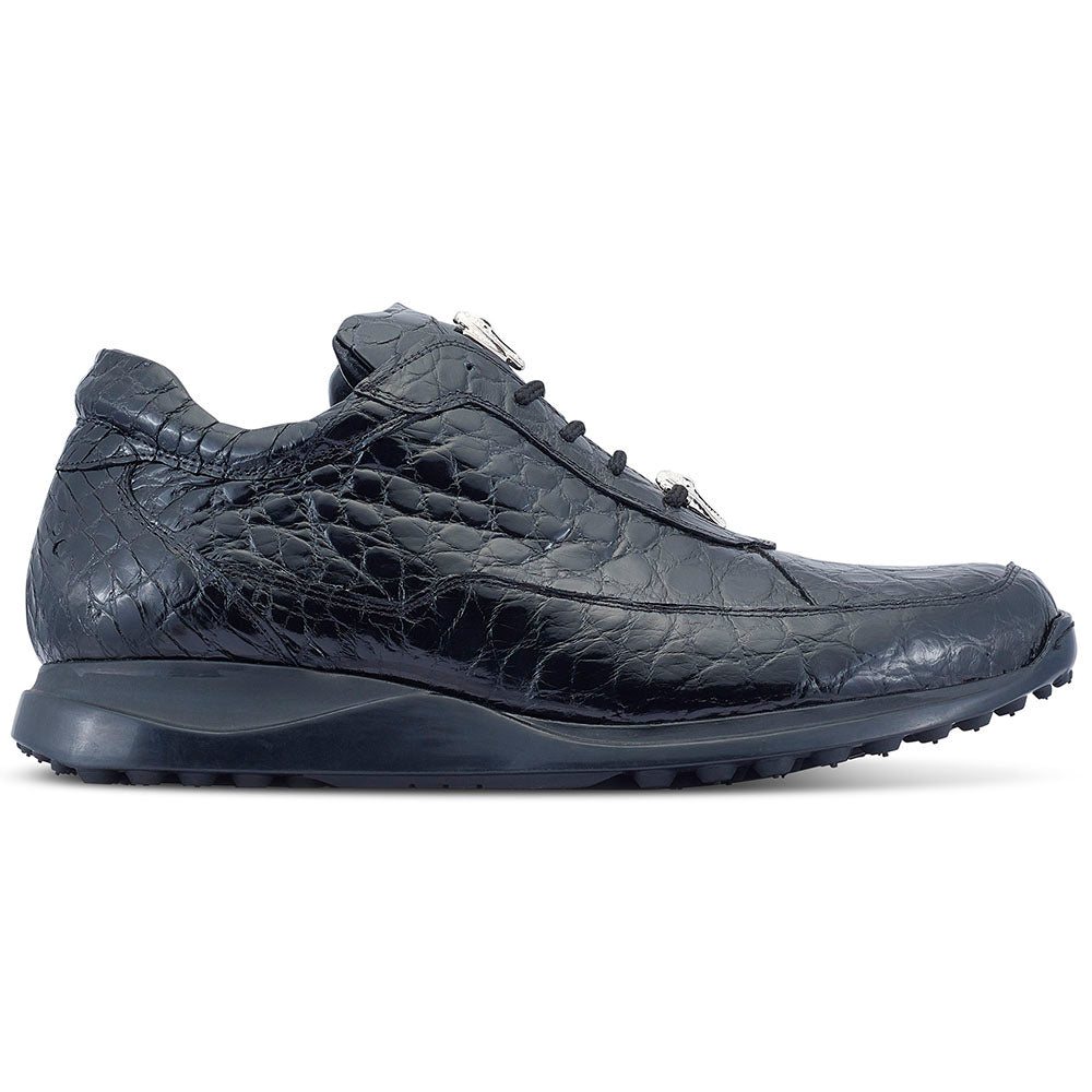 Mauri 8900/2 Alligator Sneakers Black - Dudes Boutique