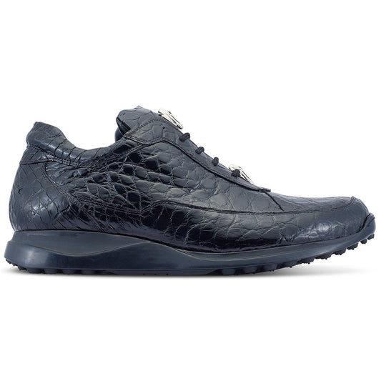 Mauri 8900/2 Alligator Sneakers Black - Dudes Boutique