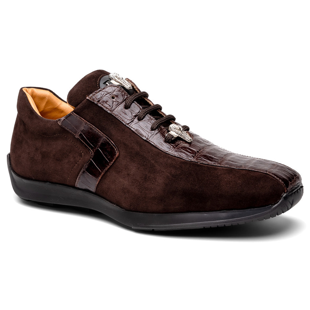 Mauri 9145/1 Sport Rust Caiman Suede Sneakers - Dudes Boutique