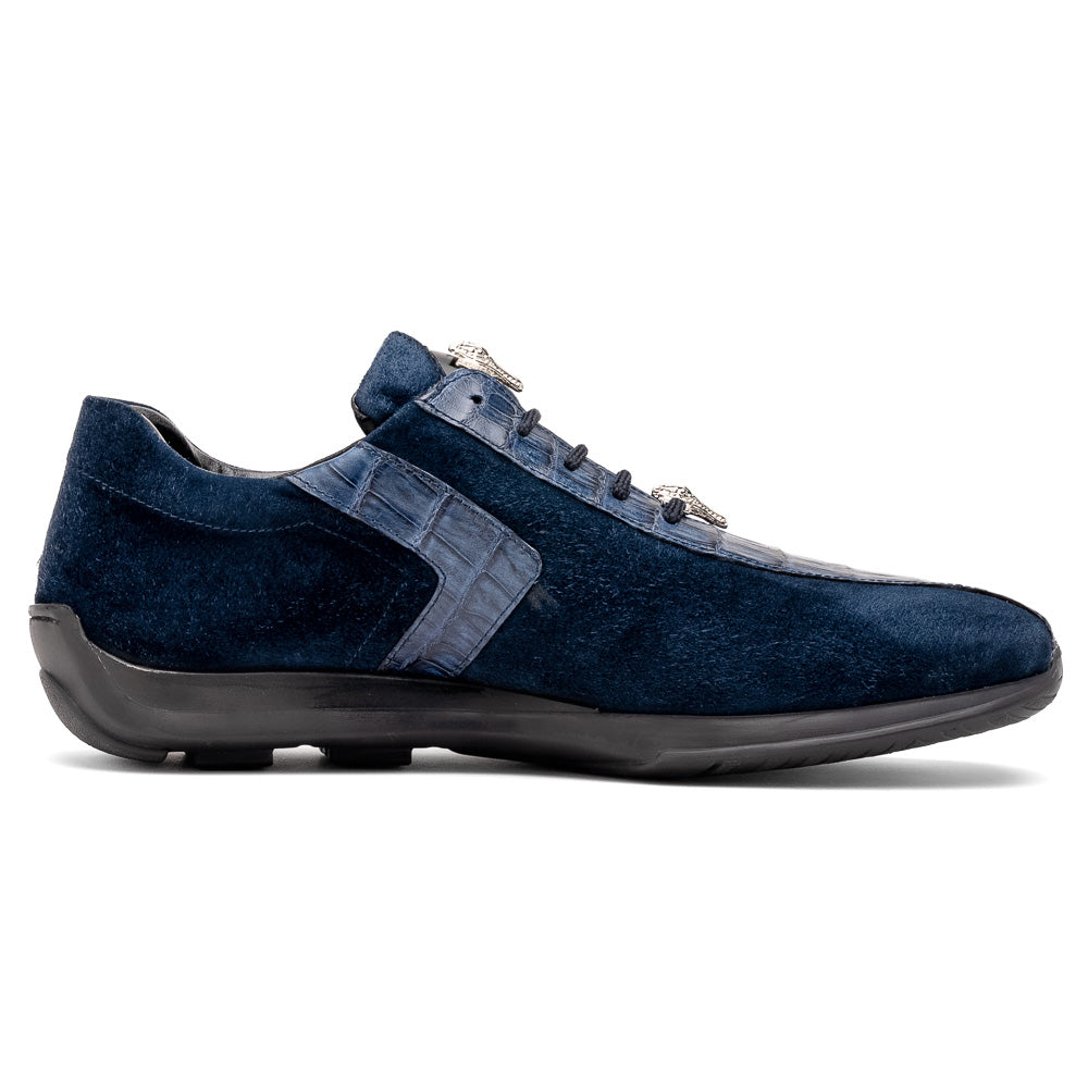 Mauri 9145/1 Wonder Blue Wisdom Cayman Suede Sneakers - Dudes Boutique