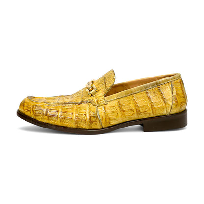 Mauri Chapel 1028/3 Yellow Pepper Hornback Bit Loafers - Dudes Boutique