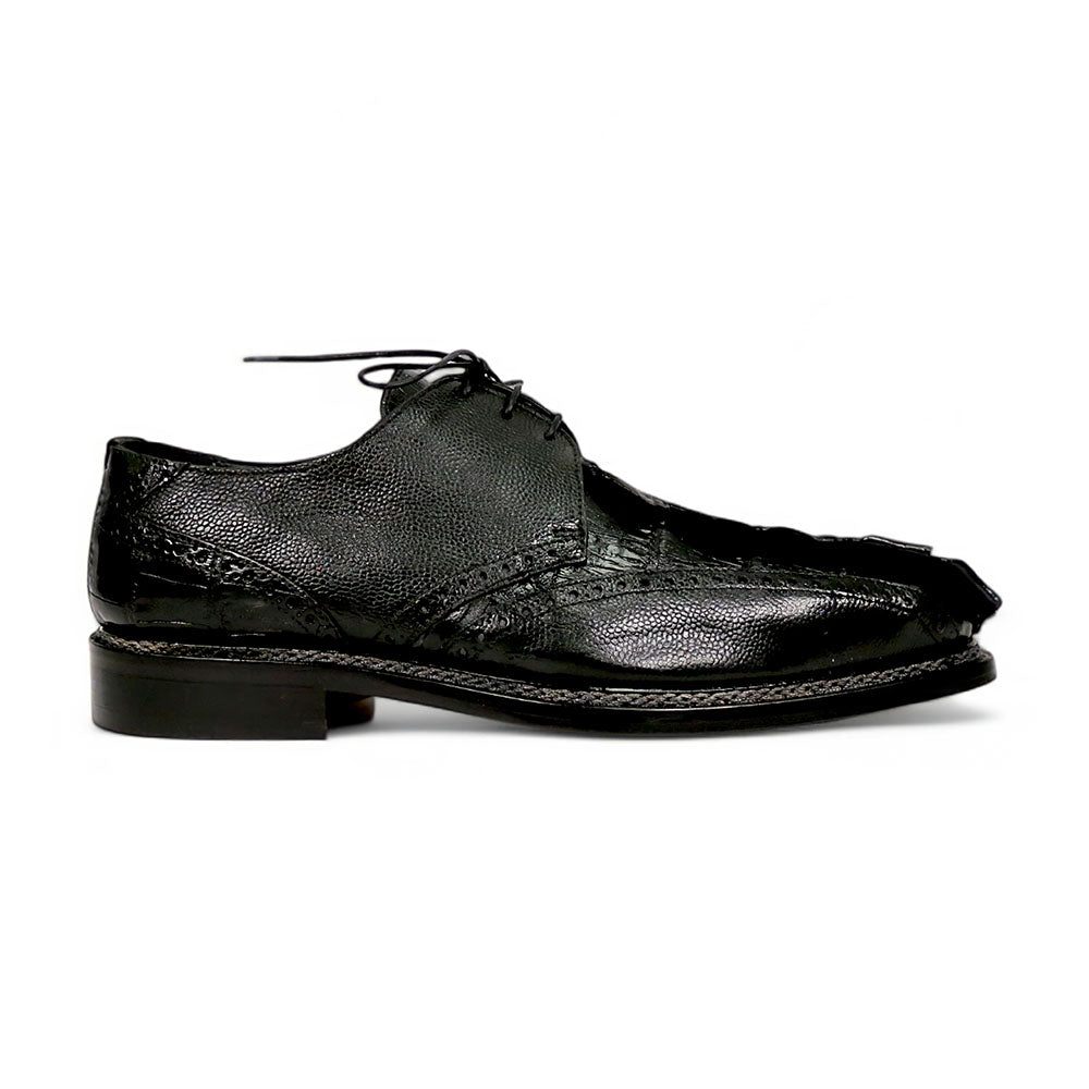 Mauri Don 2670/2 Black Hornback/Pebble Grain Dress Shoes - Dudes Boutique