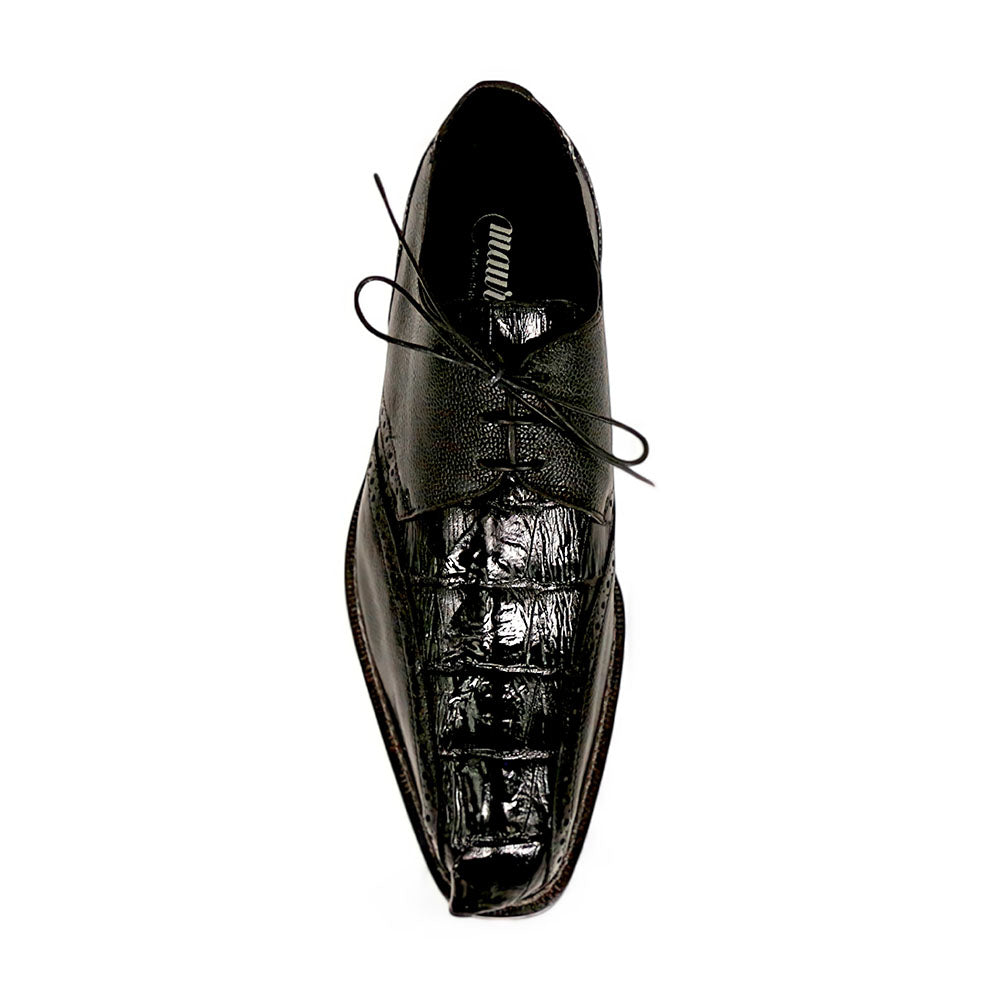 Mauri Don 2670/2 Black Hornback/Pebble Grain Dress Shoes - Dudes Boutique