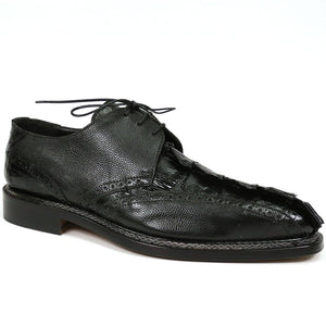 Mauri Don 2670/2 Black Hornback/Pebble Grain Dress Shoes - Dudes Boutique