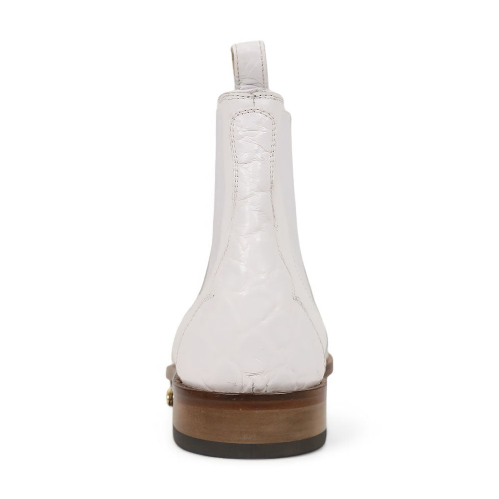 Mauri Ebony 1092/3 white alligator and calfskin boots