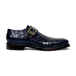 Mauri Shadow 3281/2 Wonder Blue Alligator Shoes - Dudes Boutique