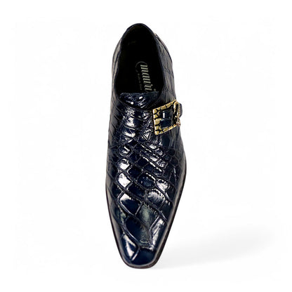Mauri Shadow 3281/2 Wonder Blue Alligator Shoes - Dudes Boutique