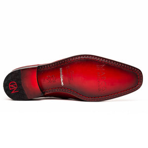 Marco Di Milano Merida Red Caiman Crocodile & Lizard Dress Shoes - Dudes Boutique