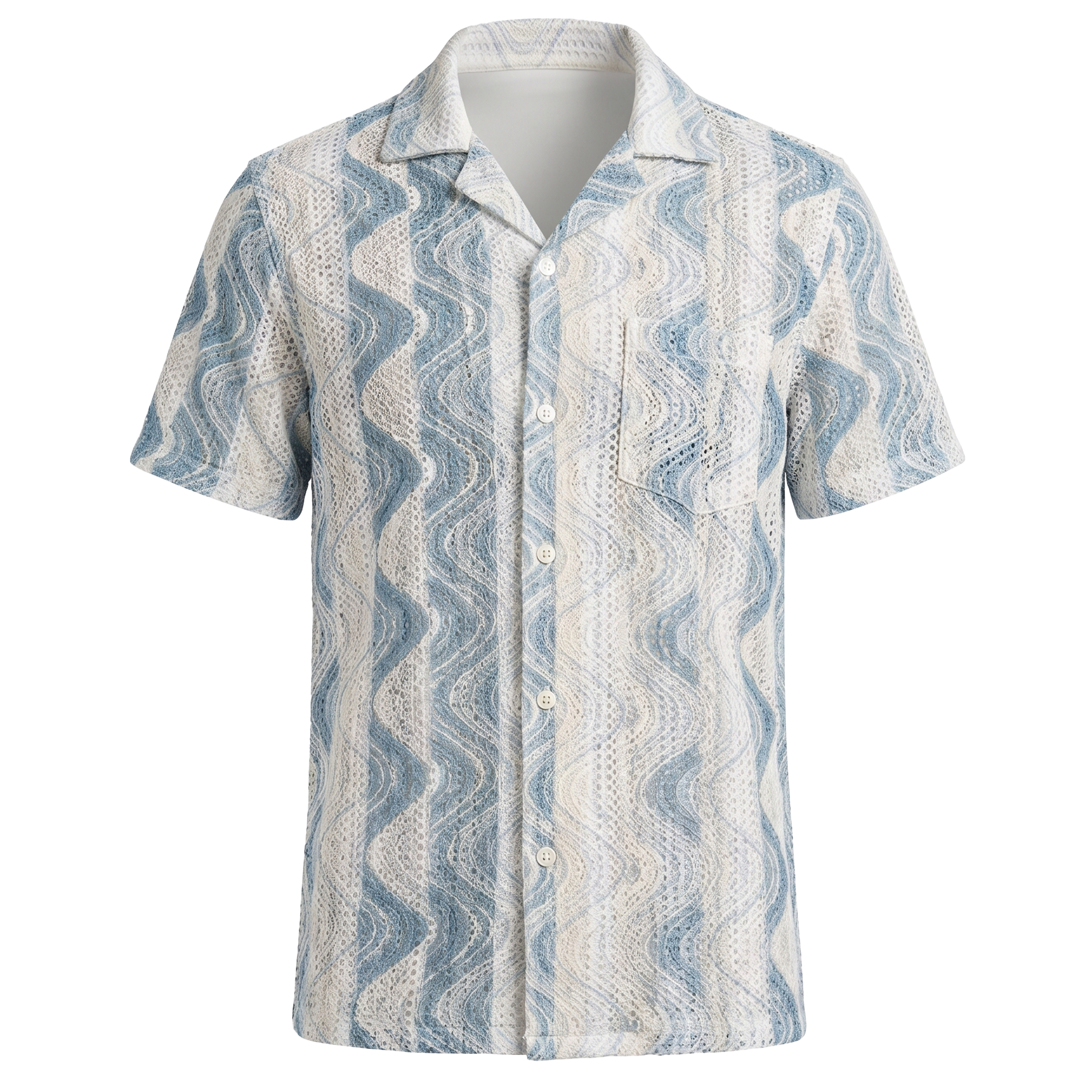 Suslo Couture Mint Lace Shirt