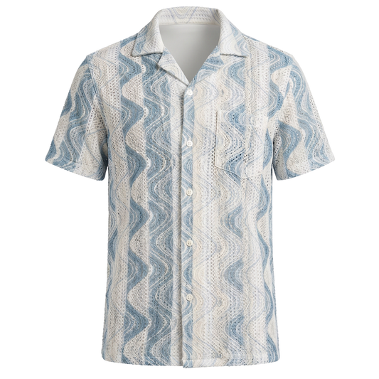 Suslo Couture Mint Lace Shirt
