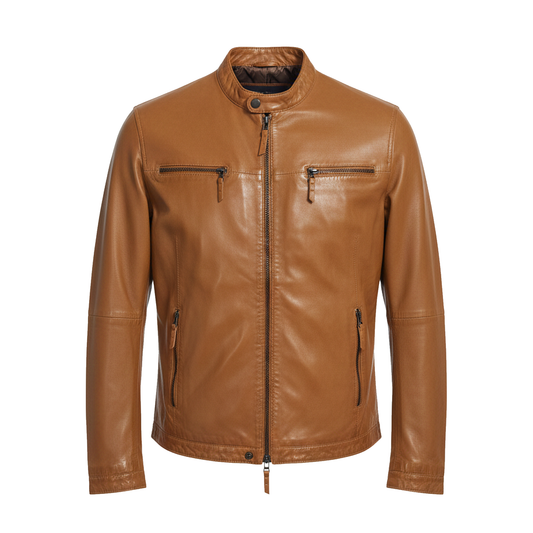 Kashani ID Men's Cognac City Racer Jacket