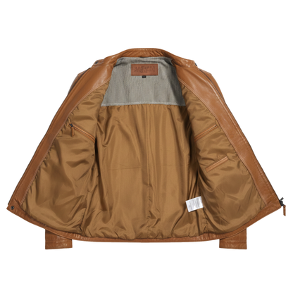Kashani ID Men's Whiskey Run Leather Jacket