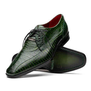 Marco Di Milano Moncalieri Green Alligator & Cobra Dress Shoes - Dudes Boutique