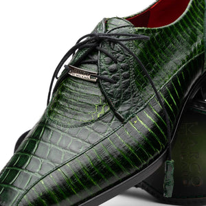 Marco Di Milano Moncalieri Green Alligator & Cobra Dress Shoes - Dudes Boutique