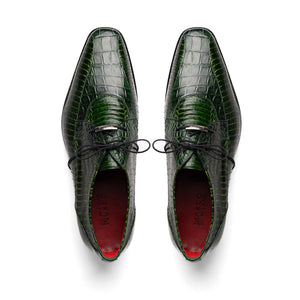 Marco Di Milano Moncalieri Green Alligator & Cobra Dress Shoes - Dudes Boutique