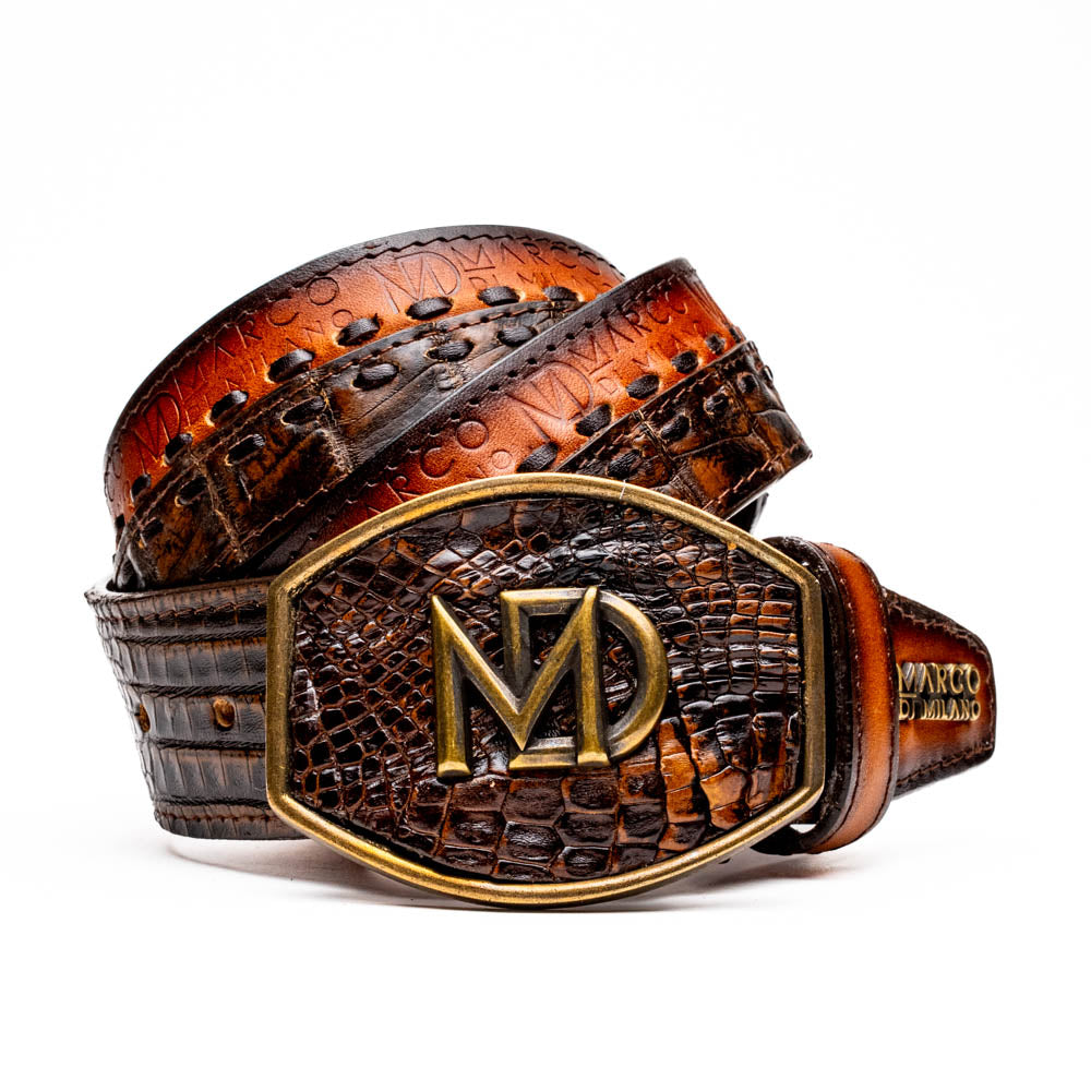 Marco Di Milano Montana Belt Aged Brown