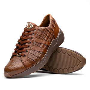 Marco Di Milano Nino Bay Apache Caiman Crocodile Sneakers - Dudes Boutique