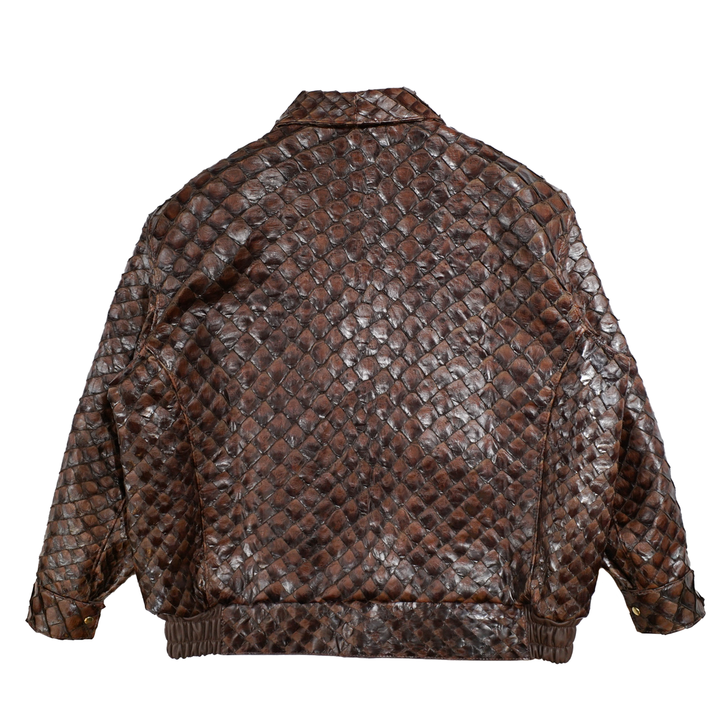 Kashani Brown Genuine Pirarucu Fish Jacket