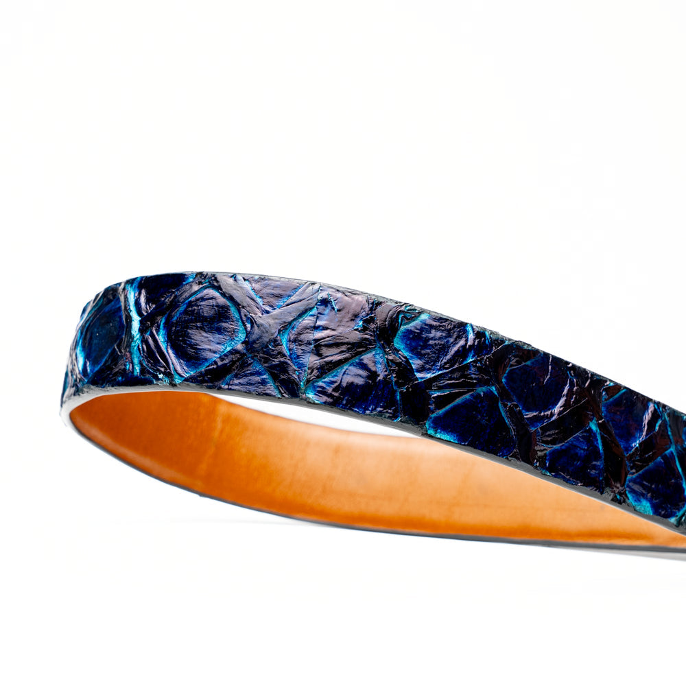 Marco Di Milano Olivieri Pirarucu Royal Blue Belt