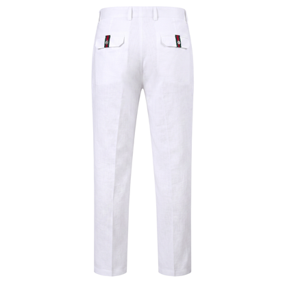 Prestige LUX-690 White Linen Pants