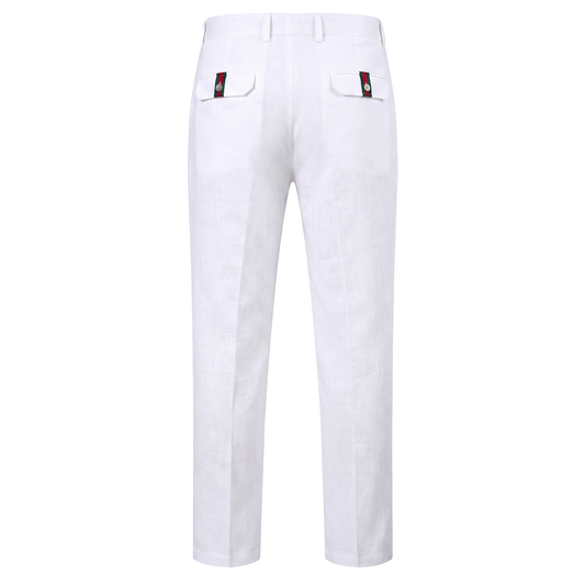 Prestige LUX-690 White Linen Pants