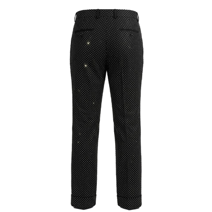 Angelino black Crystal Obsidian Monarch dress pants