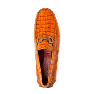 Marco Di Milano Parma Brandy Crocodile Loafers - Dudes Boutique