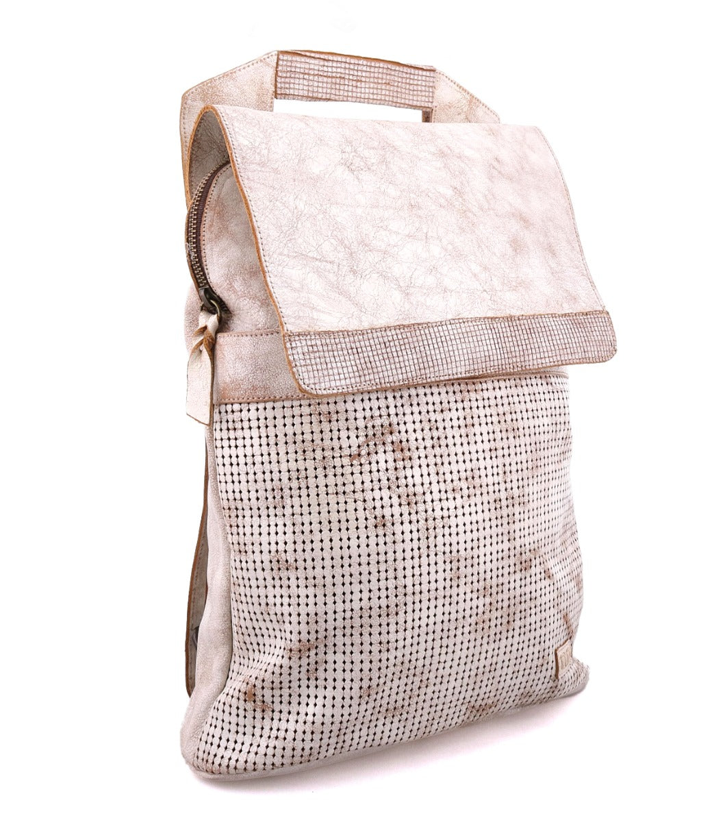 Bedstu 'Patsy' Tan Perforated Leather Backpack - Dudes Boutique