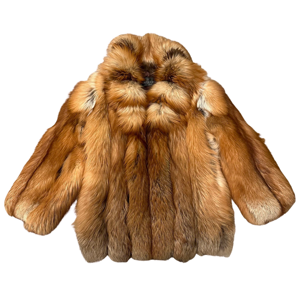 Kashani Men's Full Arctic Natural Red Fox 3/4 Fur Coat - Dudes Boutique
