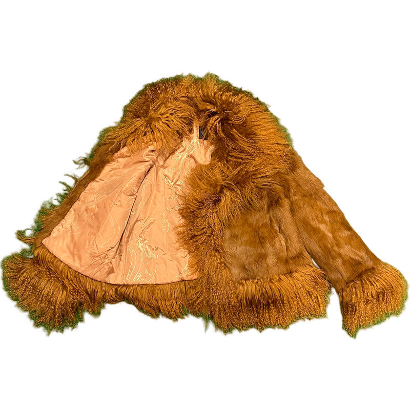 Kashani Women's Whiskey Rabbit / Mongolian Lamb Fur Jacket - Dudes Boutique