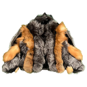 Kashani Men's Full Silver/Red Fox Fur Coat - Dudes Boutique