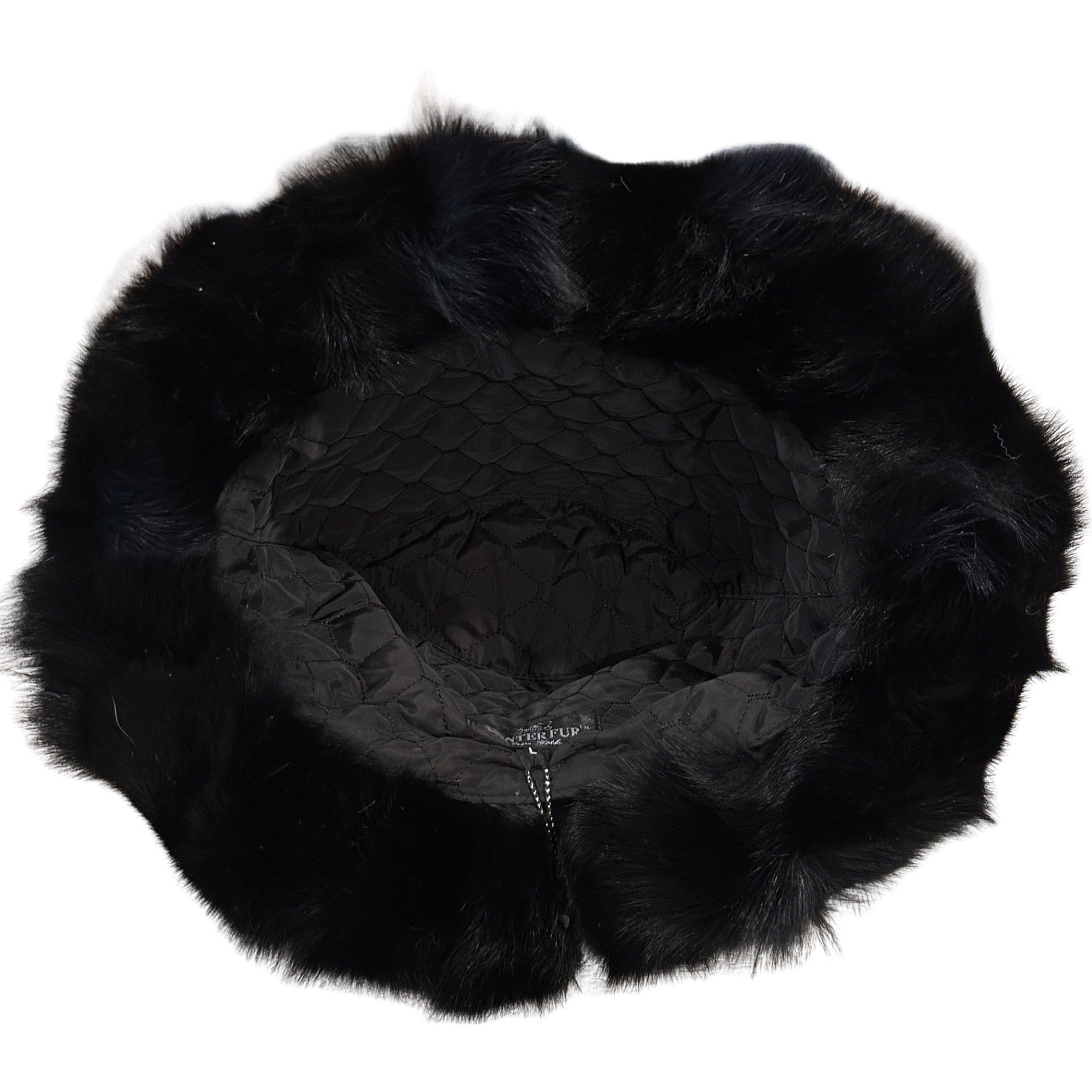 Kashani Men's Black Fox Fur Top Hat - Dudes Boutique