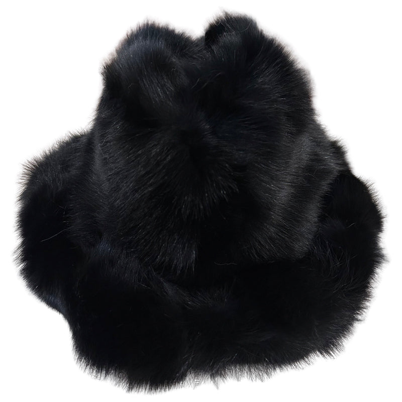 Kashani Men's Black Fox Fur Top Hat - Dudes Boutique